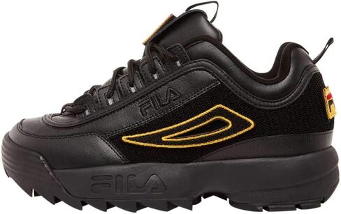 أحذية رياضية رجالي من Fila Disruptor II Patches أسود/أسود/أسود 11.5 in Saudi Arabia