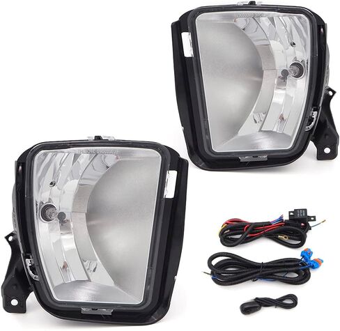 Driving Fog Lights Lamps Replacement for 2008-2010 Toyota Corolla Altis with H11 12V 55W Halogen Bulbs (Clear Lens) in Saudi Arabia