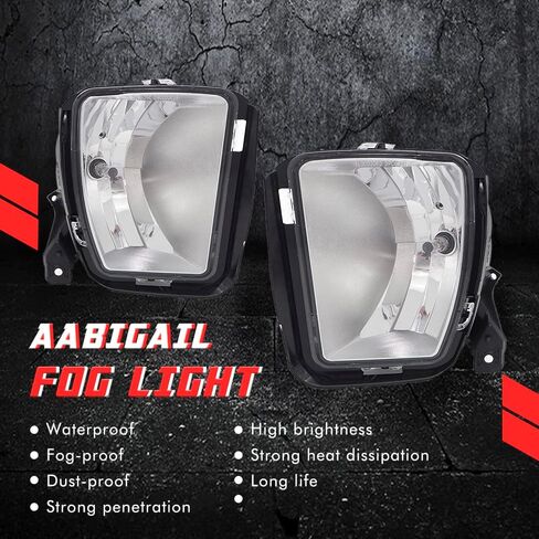Driving Fog Lights Lamps Replacement for 2008-2010 Toyota Corolla Altis with H11 12V 55W Halogen Bulbs (Clear Lens) in Saudi Arabia