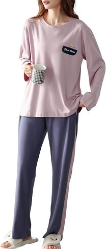 Long Sleeve Pajama Set Polyester Warm Sleepwear Two Piece Loungewear for Winter in Saudi Arabia