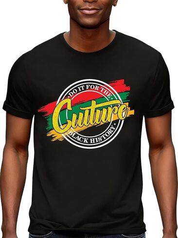 Black History Month Shirts Mens African Black History Graphic Tee Afrocentric Cultural Heritage Tee Melanin Gift Tops in Saudi Arabia
