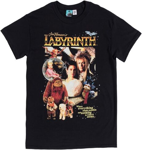 تي شيرت TruffleShuffle Retro Labyrinth باللون الأسود in Saudi Arabia