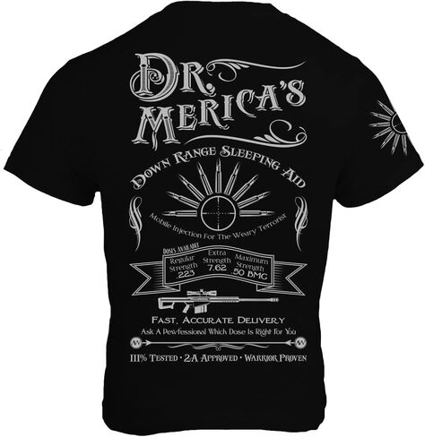 تي شيرت رجالي من Dr. Merica's Down Range Sleeping Aid - مجموعة American Warrior للجنسين للنساء والرجال in Saudi Arabia