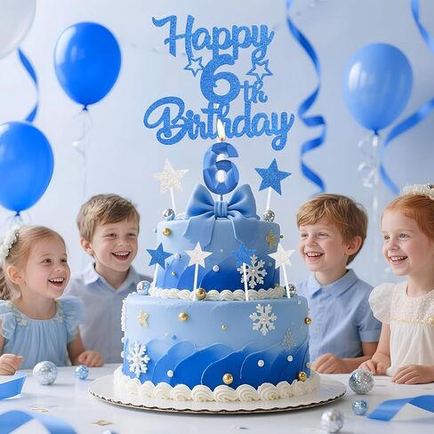 iNINGER Royal Blue 11th Birthday Candles Cake Topers Set,Men 11th Birthday Decorations,Royal Blue Number 11 Candle for Cake,Boys Girls Personalised Cupcake Toppers for Men Women Party Supplies in Saudi Arabia