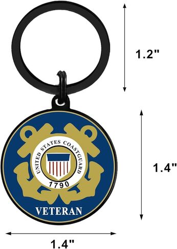 Coast Guard Veteran Gifts, Coast Guard Veteran Keychain for Men Women Birthday Christmas Valentines Day in Saudi Arabia