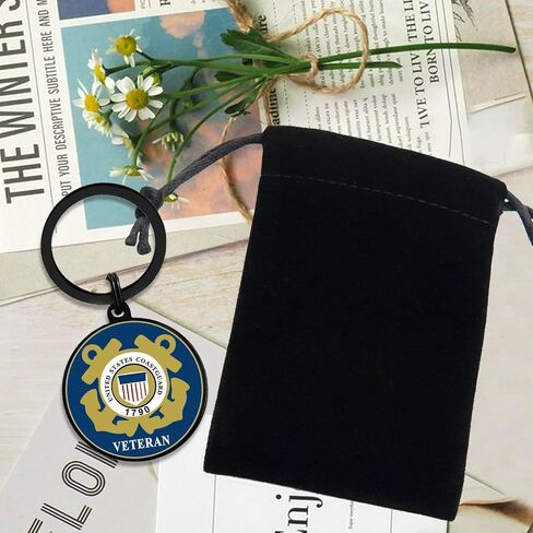 Coast Guard Veteran Gifts, Coast Guard Veteran Keychain for Men Women Birthday Christmas Valentines Day in Saudi Arabia