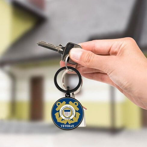 Coast Guard Veteran Gifts, Coast Guard Veteran Keychain for Men Women Birthday Christmas Valentines Day in Saudi Arabia