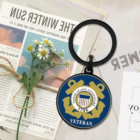 Coast Guard Veteran Gifts, Coast Guard Veteran Keychain for Men Women Birthday Christmas Valentines Day in Saudi Arabia