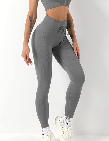 High Waist Yoga Pants Tummy Control Workout Running Yoga Leggings for Women in Saudi Arabia