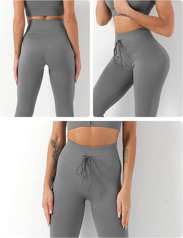 High Waist Yoga Pants Tummy Control Workout Running Yoga Leggings for Women in Saudi Arabia