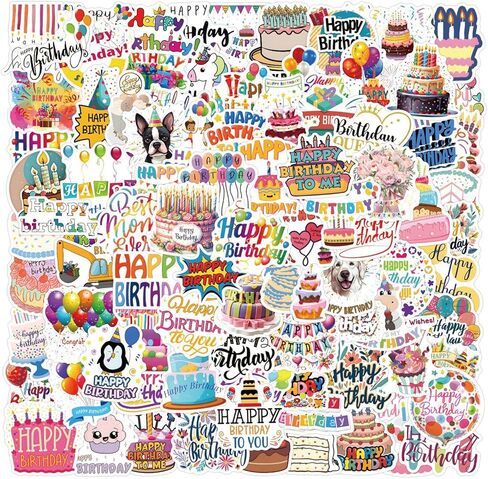 ملصقات عيد ميلاد سعيد للأطفال 50pcs ملصقات مقاومة للماء لملصقات سجلات زخرفة الحفلات للديكورات لاستلوازات الفينيل DIY لتوصيلات زجاجة ماء in Kuwait