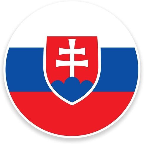 Slovakia Flag Round Metal 0.75" Lapel Pin Hat Shirt Pin Tie Tack Pinback in Saudi Arabia