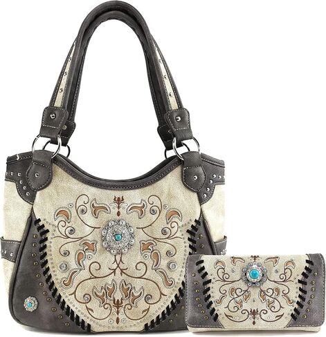 مجموعة محفظة وحقيبة يد نسائية من Zelris Spring Bloom Western Concho in Saudi Arabia