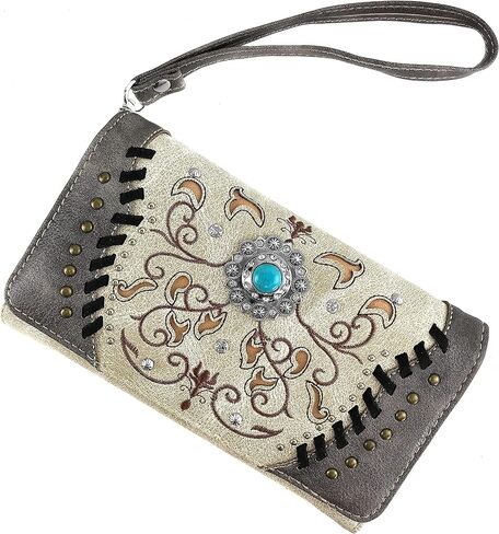 مجموعة محفظة وحقيبة يد نسائية من Zelris Spring Bloom Western Concho in Saudi Arabia