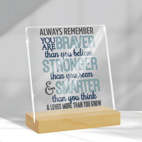 Inspirational Encouragement Gifts for Women Men - Office Desk Decor Motivational Decorations - Positive Gift for Friends Coworker - I Match Energies Acrylic Signs in Saudi Arabia