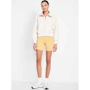 Old Navy High-Waisted Jersey Biker Shorts -- 6-inch inseam - Golden Aura in Kuwait