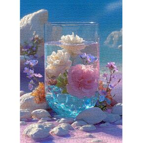 Cactus Puzzle for Adults, Unique Succulent Flower Plant Puzzle, Floral Nature Art Puzzle1000 Pieces, Challenging Aesthetic Jigsaw Puzzle in Kuwait