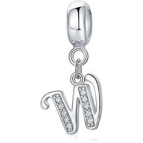 CAIYIRUIC Letter Dangle Charms fit for Female Bracelets and Necklace 925 Sterling Silver Alphabet Initial Charms Bead Pendants for Women in Saudi Arabia