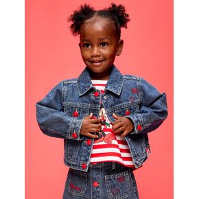 Old Navy Old Navy x Disney Minnie Mouse Cropped Trucker Jean Jacket for Toddler Girls - Minnie Mouse in Kuwait