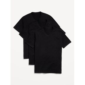 Old Navy Soft-Washed V-Neck T-Shirt 3-Pack - Black Jack in Kuwait