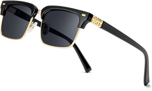 SUNGAIT Classic Half Frame Sunglasses Men Womens Retro Rimless Sun Glasses Vintage Style Driving Sunglasses for Men Women in Saudi Arabia