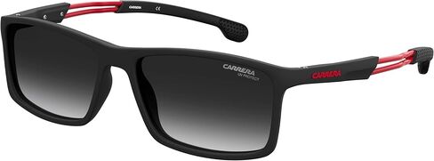 Carrera Men's 4016/S Rectangular Sunglasses, Black/Gray Shaded, 55mm, 16mm in Saudi Arabia