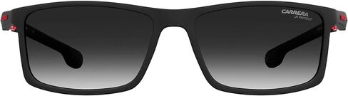 Carrera Men's 4016/S Rectangular Sunglasses, Black/Gray Shaded, 55mm, 16mm in Saudi Arabia
