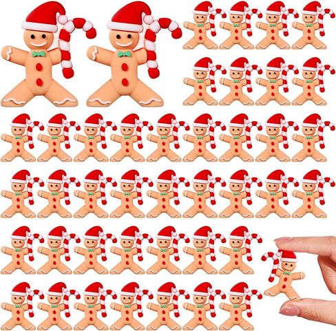50 قطعة من التماثيل المصغرة لعيد الميلاد من Halloscume تماثيل صغيرة للزينة من المطاط لعيد الميلاد تماثيل صغيرة قابلة للتجميع هدايا لديكور طاولة المنزل لوازم حفلات أعياد الميلاد in Kuwait
