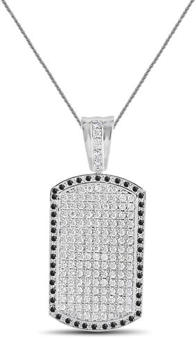 Kingcrownjewelers 30+ جرام VVS1/D 4.40 قيراط. 14K الصلبة الذهب المستعبدين مختبر مقلد الماس الإطار الكلب علامة قلادة سحر حبل سلسلة الرقبة مجموعة 2.50 بوصة in Kuwait