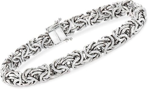 Ross-Simons Sterling Silver Byzantine Bracelet With Magnetic Clasp in Saudi Arabia