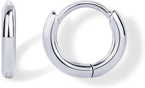 PAVOI 14K Gold Plated 925 Sterling Silver Posts Cubic Zirconia Mini Huggie Earrings for Women | Tiny Cartilage Helix Huggie Hoop Earrings in Saudi Arabia