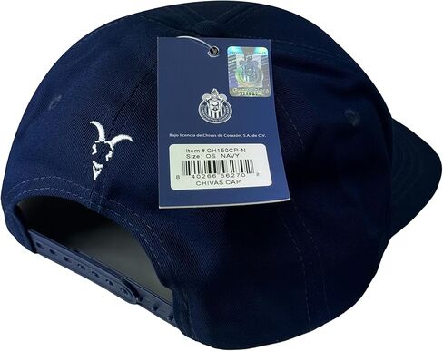 Chivas del Guadalajara Classic Snapback Hat Cap Hip Hop Style Flat Bill Adjustable Size, Licensed Product Blue in Saudi Arabia