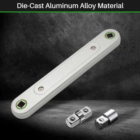 3/8" Offset Extension Wrench, 15" Impact Ready Socket Wrench Tool with 1/4" 3/8" 1/2" Square Drive Adapters in Saudi Arabia