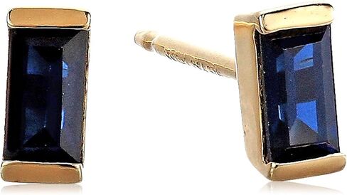 Amazon Essentials 18K Yellow Gold Plated Sterling Silver Baguette Stud Earrings in Saudi Arabia