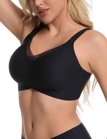 حمالة صدر نسائية من Caintima بدون خياطة للاستخدام اليومي على شكل حرف V مريحة وخالية من الأسلاك وحمالة صدر داعمة للرفع in Kuwait