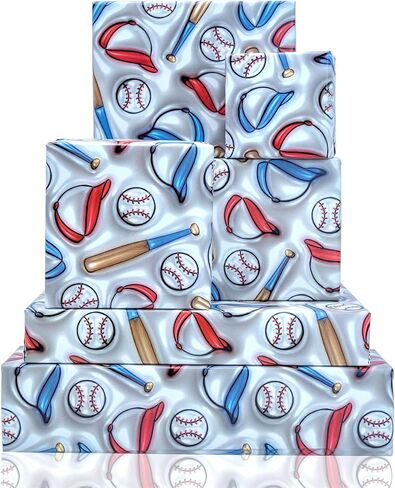 VNAAEM Western Western Western Wrapping Paper للرجال 8pcs - ورقة تغليف رعاة البقر مع نمط الصحراء الخضراء للاستحمام الطفل حفل زفاف الربيع الصيفي سباق الحصان (19.6 x27.8 بوصة) in Kuwait