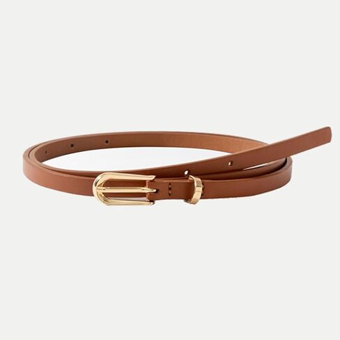 Skinny Belt for Women, Thin Waist Belt for Jeans Dresses Pants with Gold Buckle in Saudi Arabia