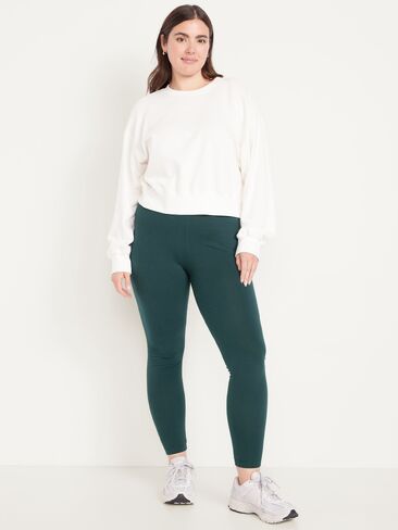 Old Navy High-Waisted Jersey Fashion Layering Leggings - Glorious Pine in Kuwait