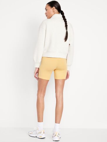 Old Navy High-Waisted Jersey Biker Shorts -- 6-inch inseam - Golden Aura in Kuwait