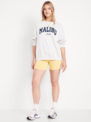 Old Navy High-Waisted Jersey Biker Shorts -- 6-inch inseam - Golden Aura in Kuwait