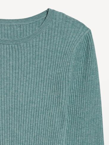 سترة Old Navy SoSoft Lite مضلعة برقبة دائرية - تحت الماء in Saudi Arabia