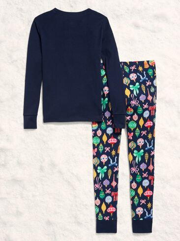 Old Navy Gender-Neutral Snug-Fit Graphic Pajama Set for Kids - Ornaments (Match The Fam!) in Saudi Arabia