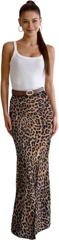 Women’s Satin Silky High Waist Maxi Skirt Elegant Flowy A Line Long Skirt Zipper Bodycon Mermaid Skirt in Saudi Arabia