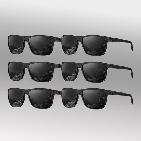 Polarized Sunglasses for Men, Sunglasses Mens Polarized for Driving, Fishing, Golf, 6PACKS in Saudi Arabia