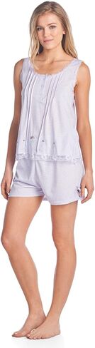 Casual Nights Women's Sleeveless Tank and Pajama Shorts Set in Saudi Arabia