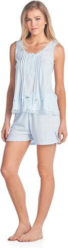 Casual Nights Women's Sleeveless Tank and Pajama Shorts Set in Saudi Arabia