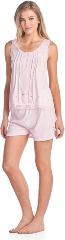Casual Nights Women's Sleeveless Tank and Pajama Shorts Set in Saudi Arabia