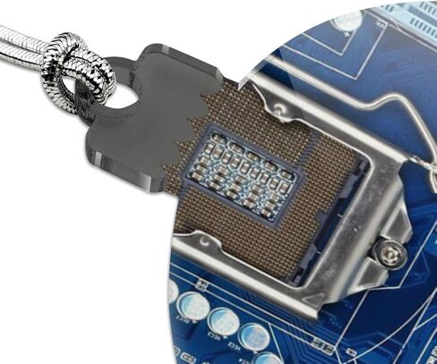 GRAPHICS & MORE Blue Computer Motherboard Processor CPU Acrylic Christmas Tree Holiday Ornament in Saudi Arabia
