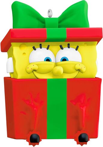Hallmark Keepsake Christmas Ornament 2025, Nickelodeon Spongebob Squarepants Sponge-Boxed for Christmas, Cartoon Gifts in Saudi Arabia