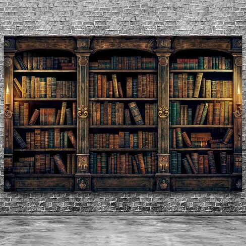 SULLOTSY ديكور الجدار شنقا خمر رف الكتب نسيج الكتب الرجعية مكتبة الدراسة رف الكتب القلعة النسيج للديكور لغرفة النوم غرفة المعيشة النوم ديكور المنزل 94.5 "L X 70.8" W in Saudi Arabia